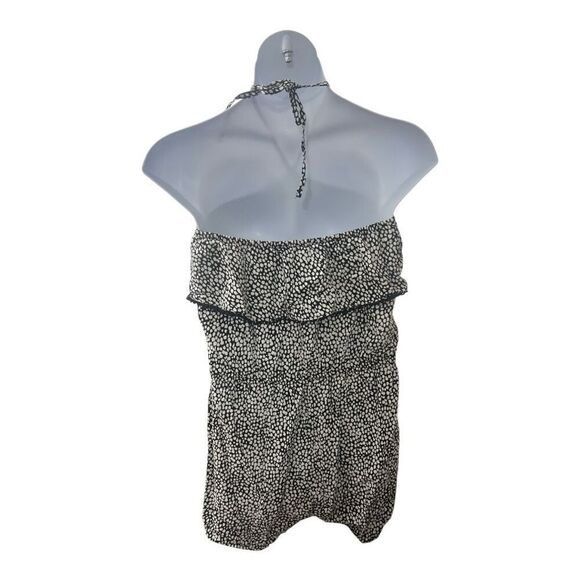 Old Navy Romper Women Jumpsuit Size L Strapless Back White Linen Blend Boho - Picture 12 of 14